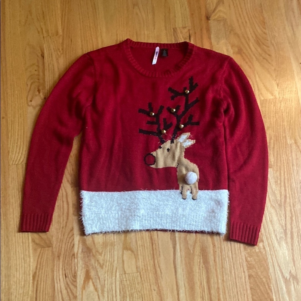 Love By Design Red and White Christmas Sweater